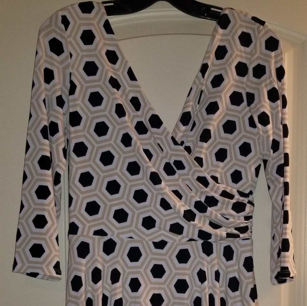 White House Black Market Spring V-neck dress